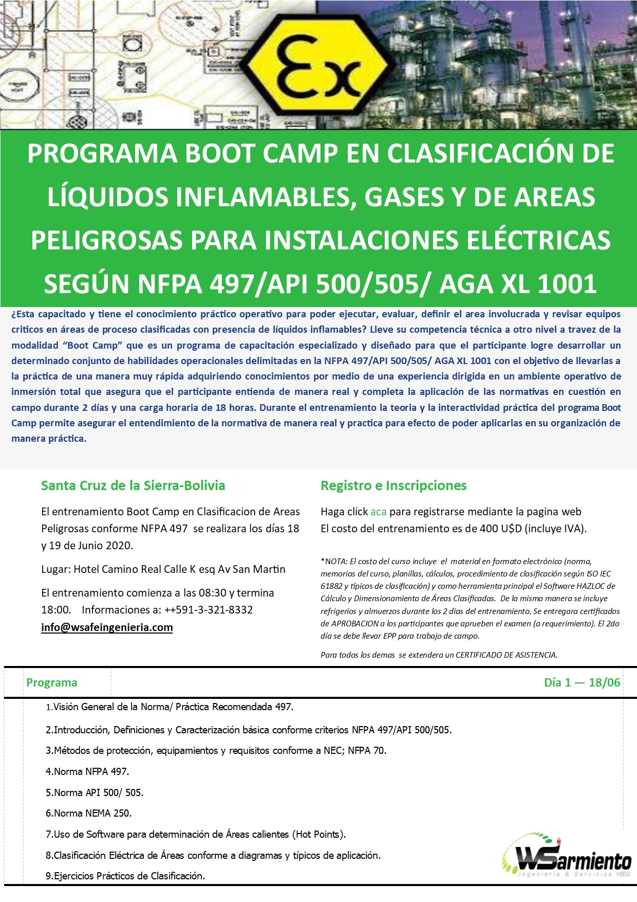 Boot Camp NFPA 497 2020